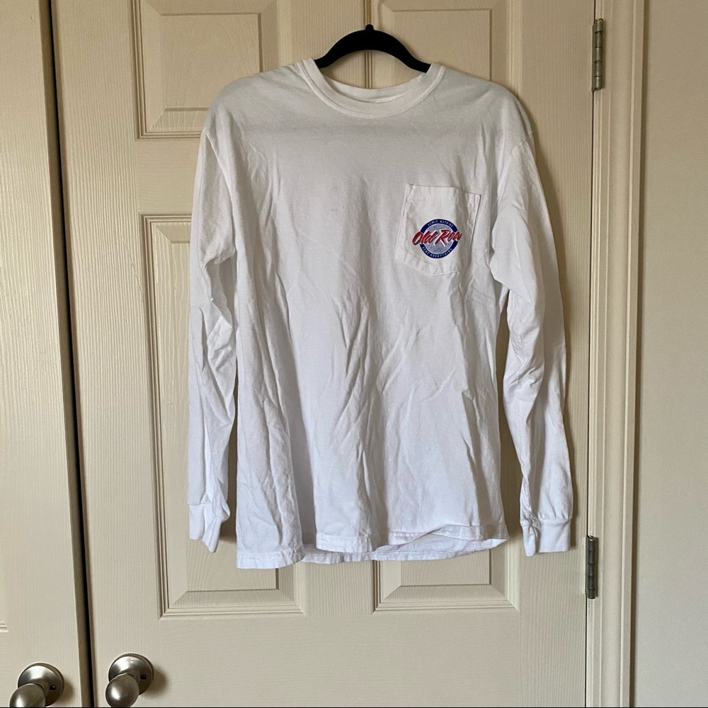 Old Row White Long Sleeve Shirt